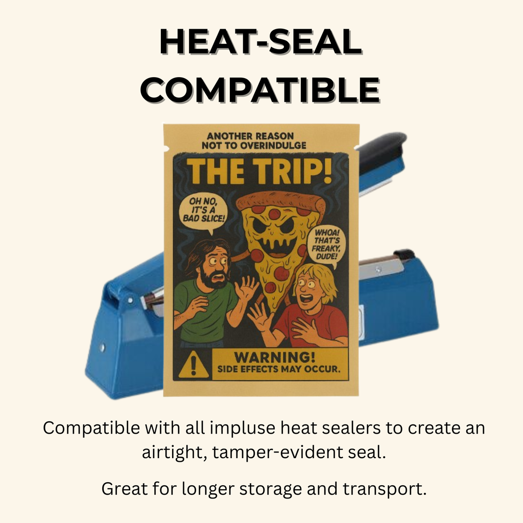 Smell-Proof Mylar Bags 7×10cm – Midnight Horror Comic Collection