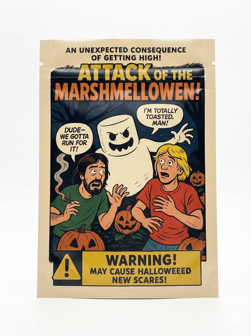 Smell-Proof Mylar Bags 7×10cm – Midnight Horror Comic Collection