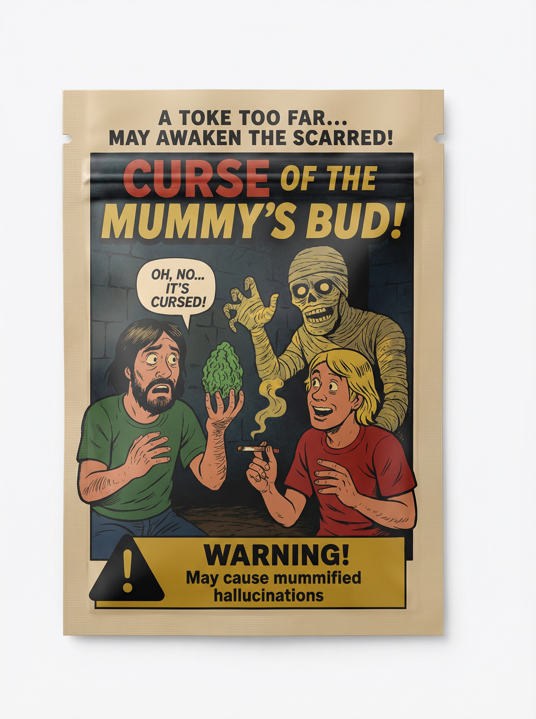 Smell-Proof Mylar Bags 7×10cm – Sci-Fi Horror Comic Collection | Midnight Horror Vol. II