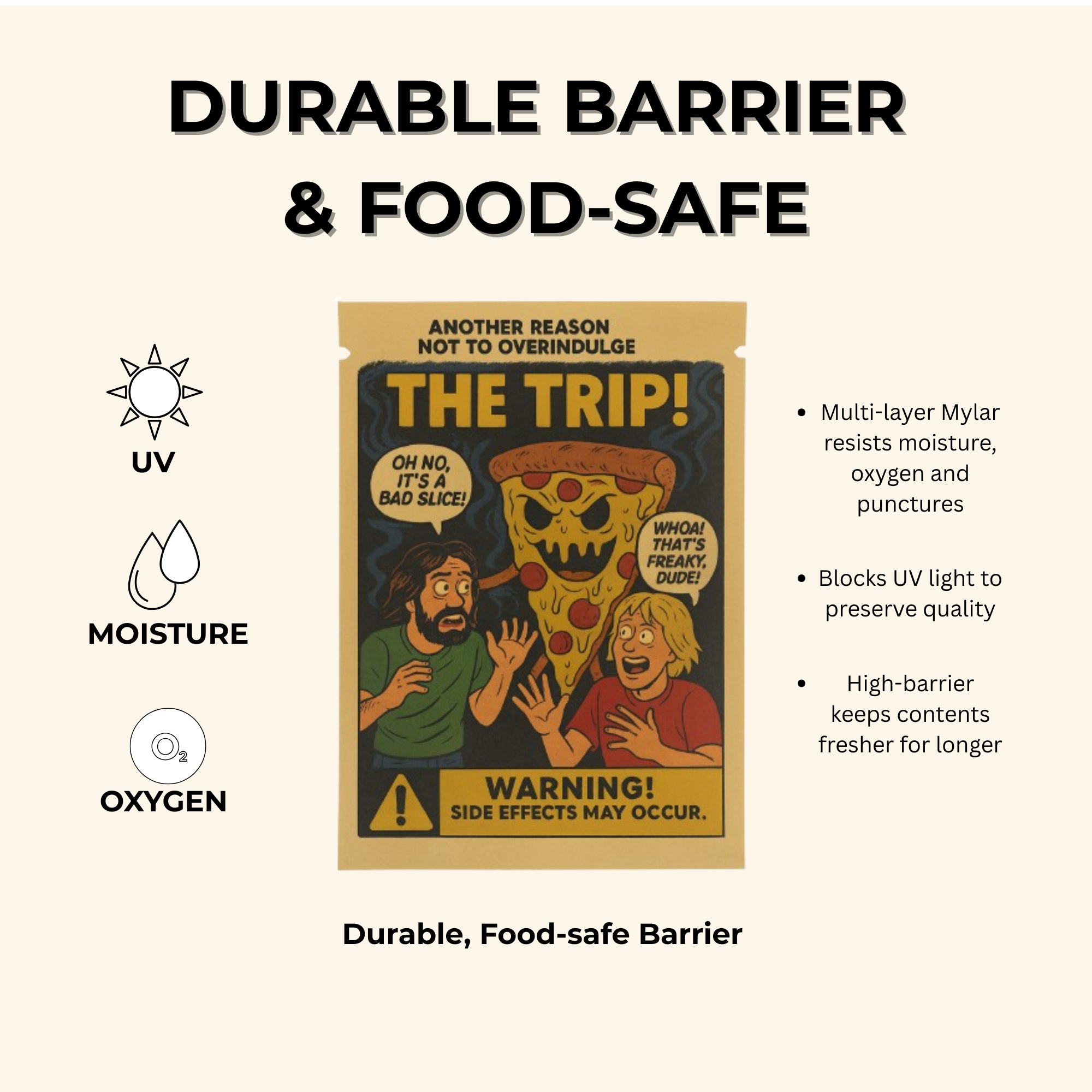 Smell-Proof Mylar Bags 7×10cm – Midnight Horror Comic Collection