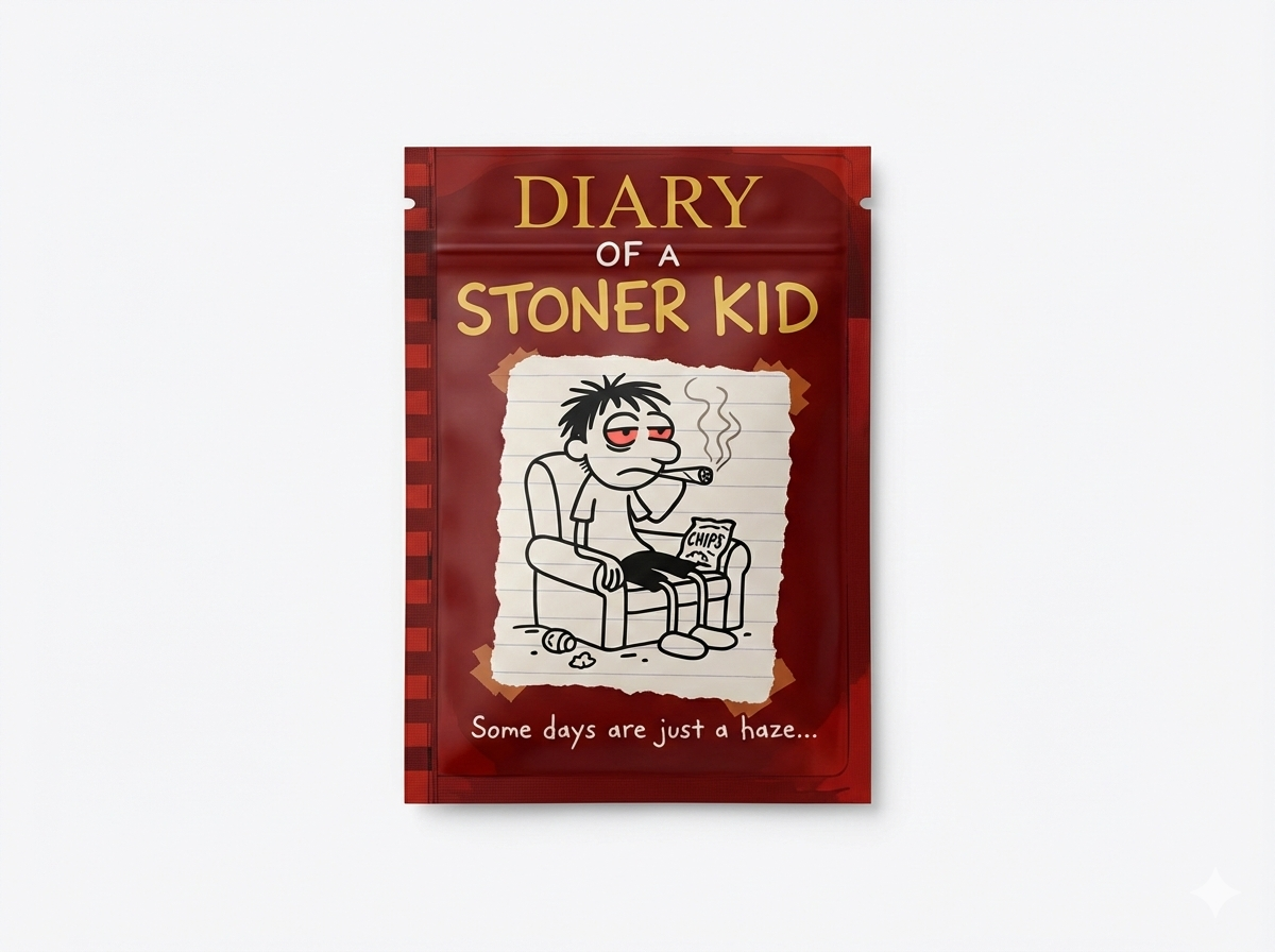 Smell-Proof Mylar Bags 7x10cm - Diary of a Stoner Kid