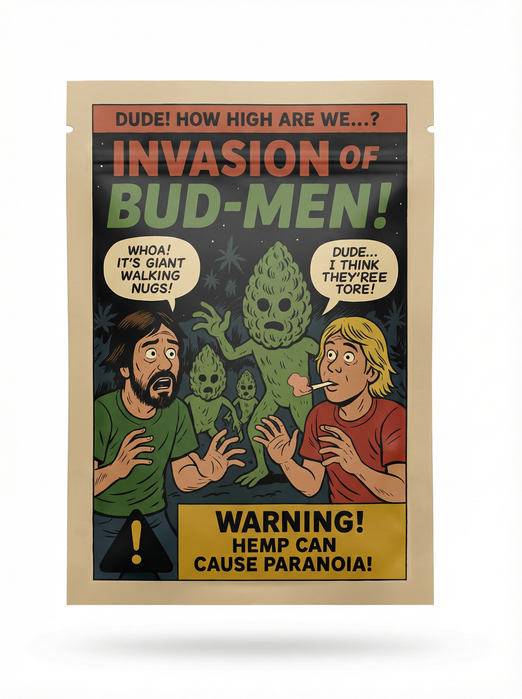 Smell-Proof Mylar Bags 7×10cm – Sci-Fi Horror Comic Collection | Midnight Horror Vol. II