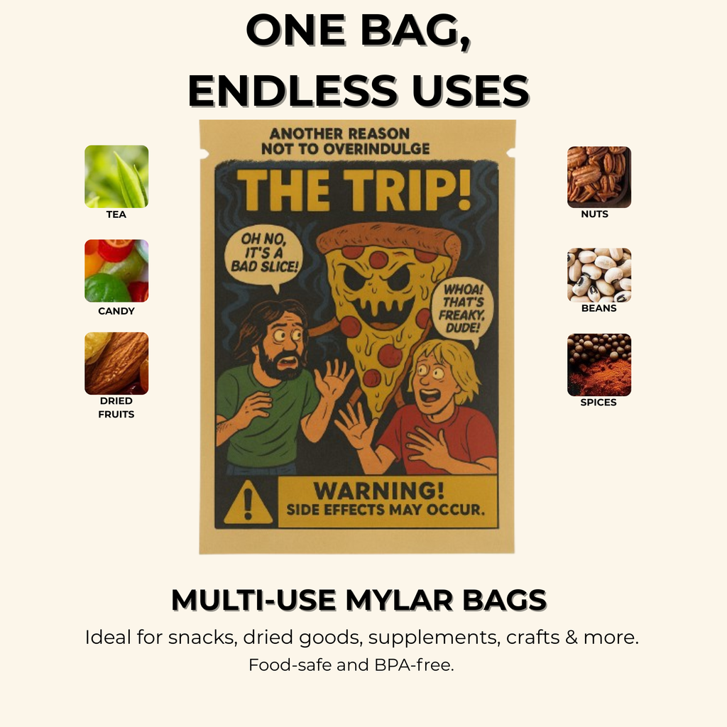 Smell-Proof Mylar Bags 7×10cm – Midnight Horror Comic Collection