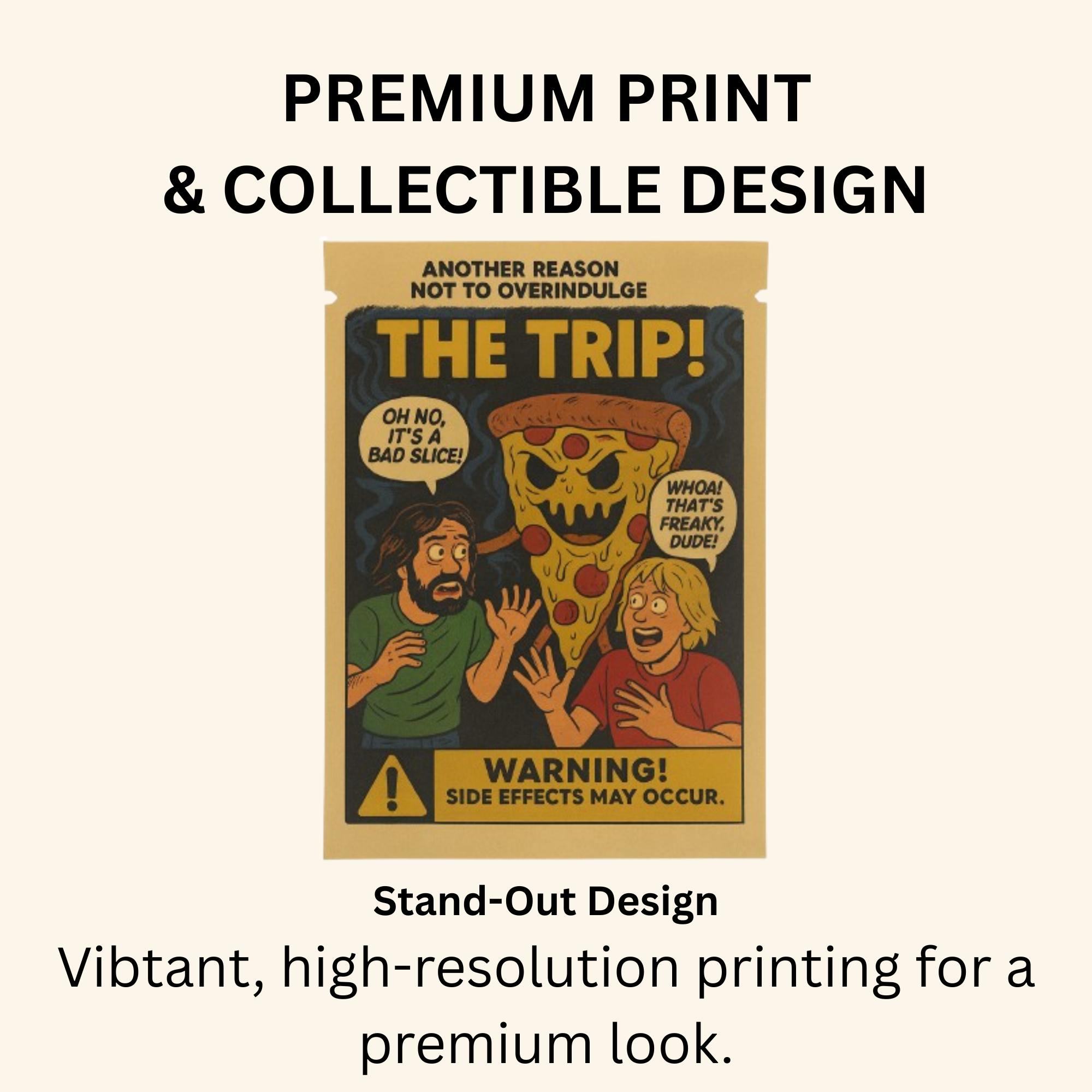 Smell-Proof Mylar Bags 7×10cm – Midnight Horror Comic Collection