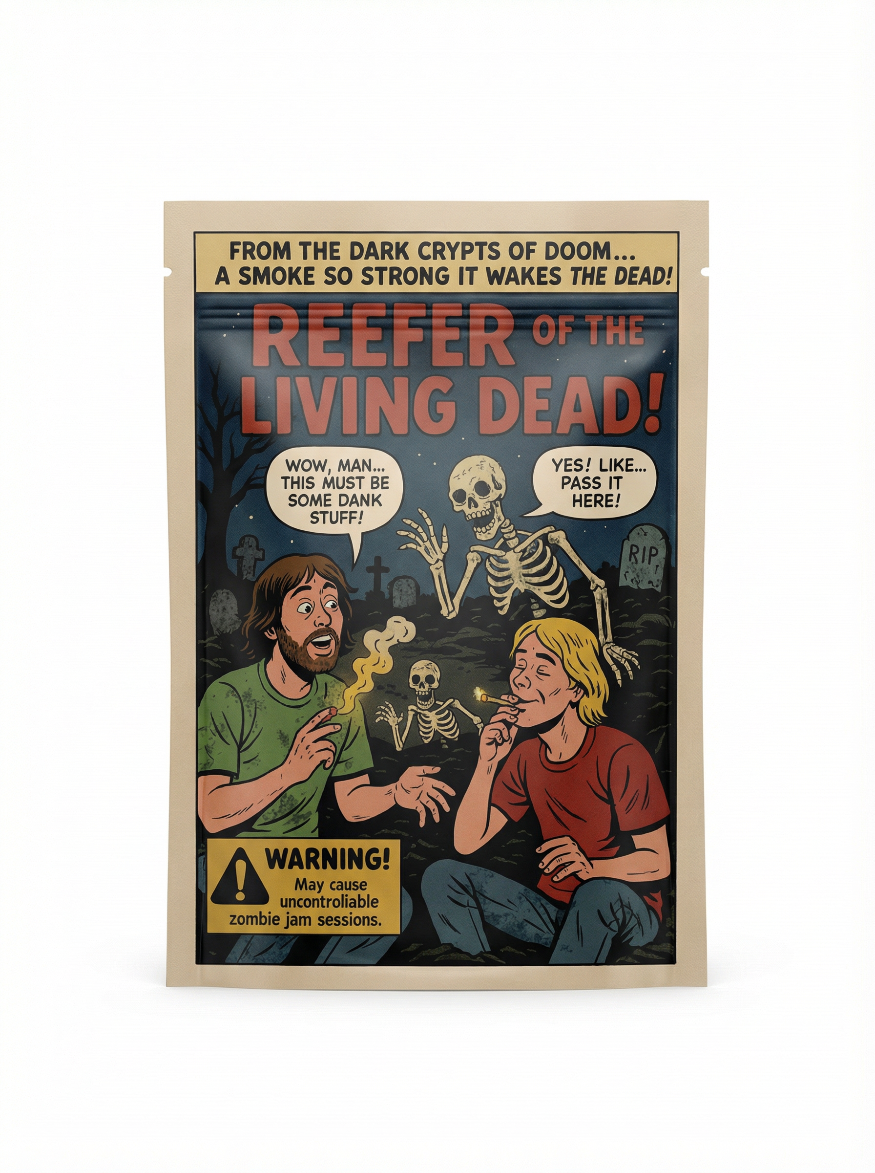 Smell-Proof Mylar Bags 7×10cm – Midnight Horror Comic Collection